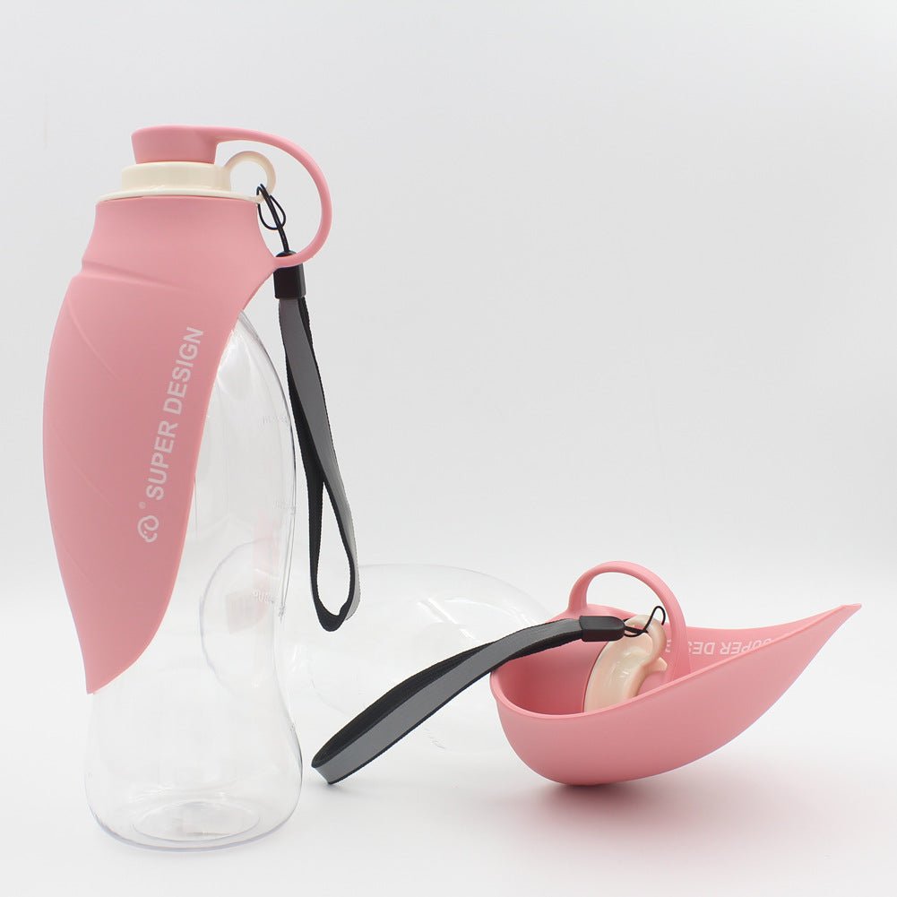 Portable Pet Water Dispenser Feeder Leak Proof With Drinking Cup Dish Bowl Dog Water Bottle | Luxury Home Accessories | Heulog Glow
