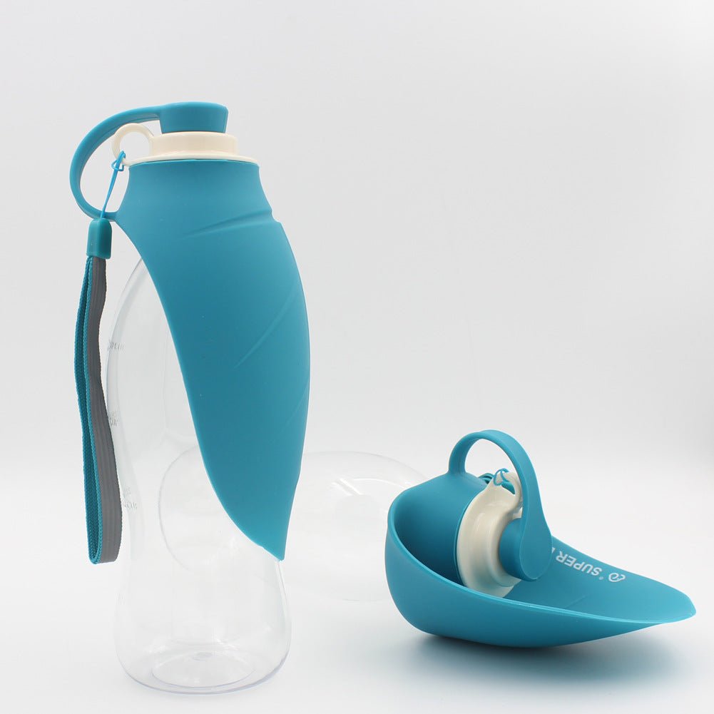 Portable Pet Water Dispenser Feeder Leak Proof With Drinking Cup Dish Bowl Dog Water Bottle | Luxury Home Accessories | Heulog Glow