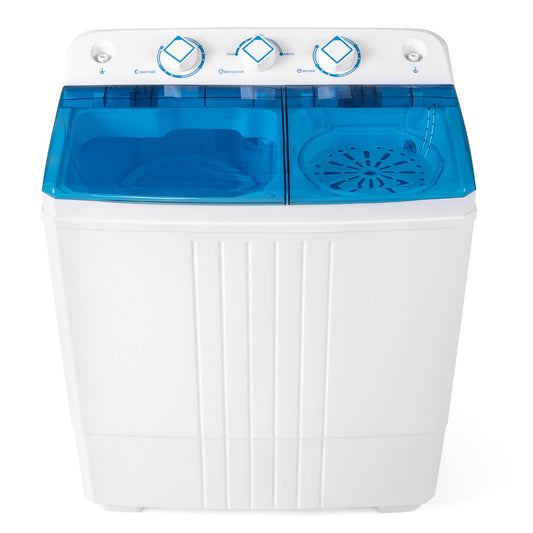 Portable Washing Machine with Drain Pump for Apartment Dorm-Blue