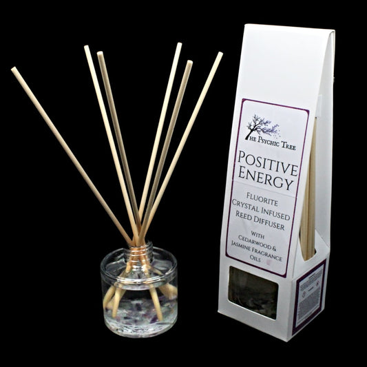 Positive Energy - Crystal Infused Reed Diffuser | Luxury Home Accessories | Heulog Glow