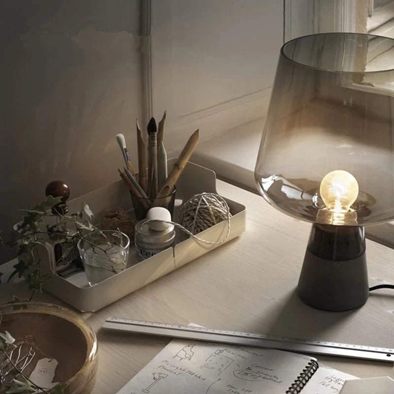 Postmodern concrete Table lamp | Luxury Home Accessories | Heulog Glow