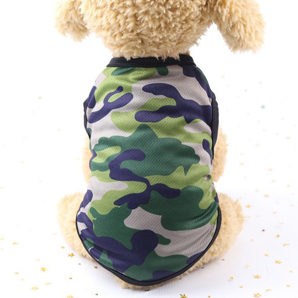 Printed Mesh Camouflage Cartoon Vest Multi-color Optional Color Dog Vest | Luxury Home Accessories | Heulog Glow