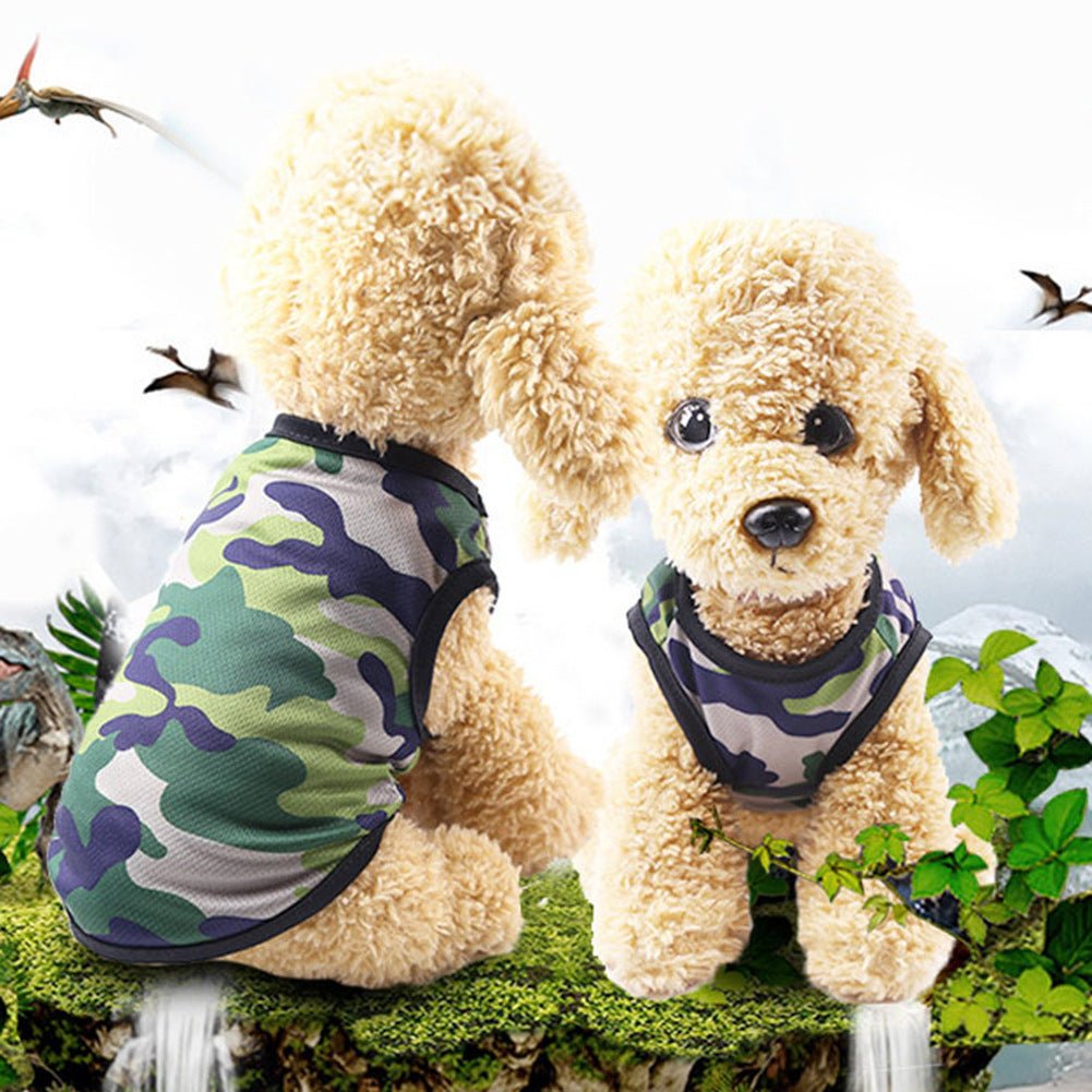 Printed Mesh Camouflage Cartoon Vest Multi-color Optional Color Dog Vest | Luxury Home Accessories | Heulog Glow