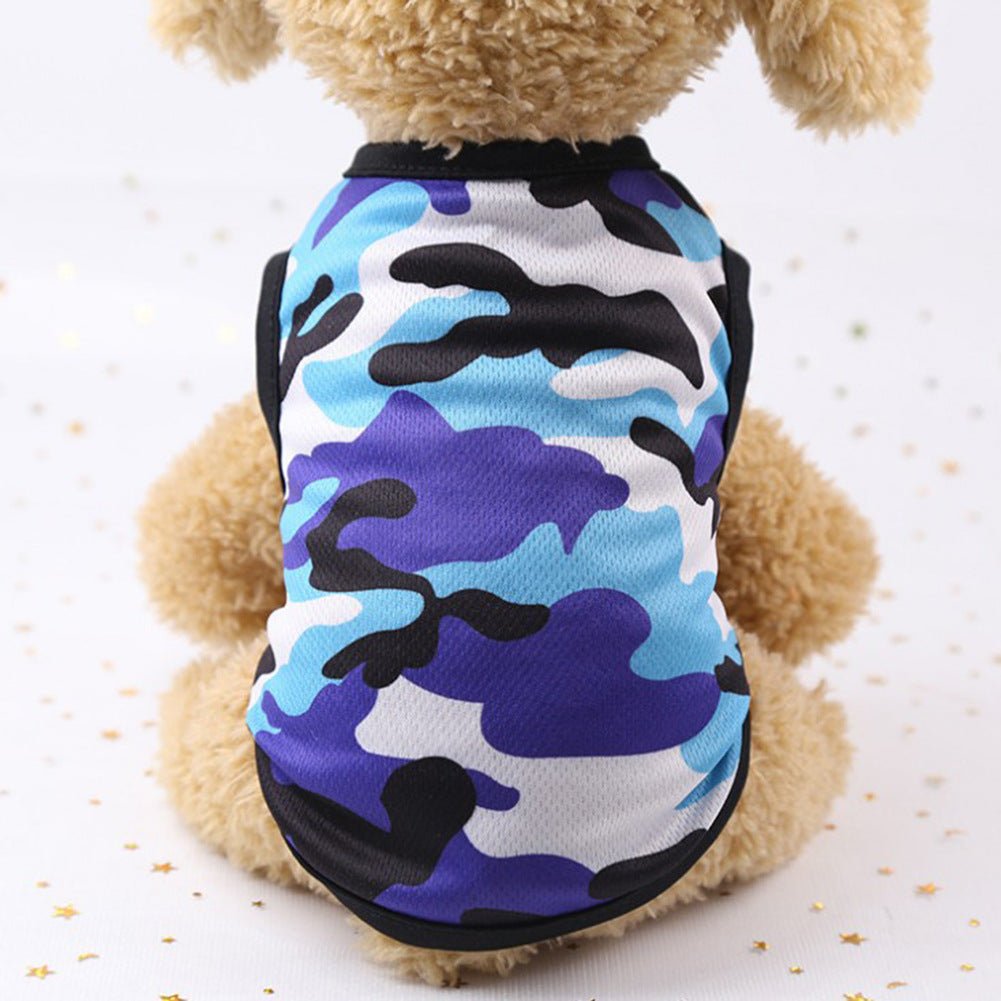 Printed Mesh Camouflage Cartoon Vest Multi-color Optional Color Dog Vest | Luxury Home Accessories | Heulog Glow