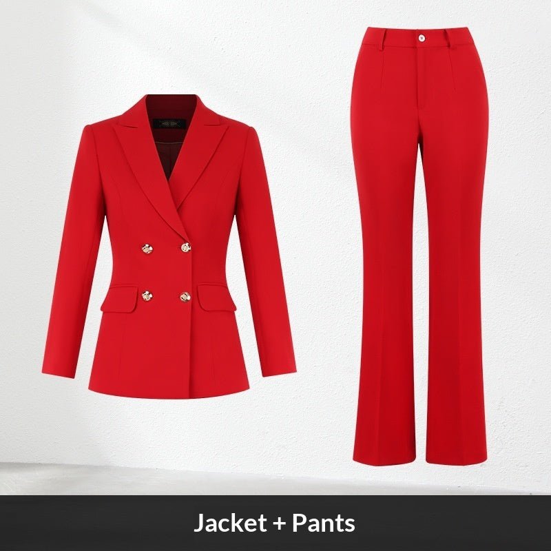 Professional Suit Set Womens Red Fashionable | Luxury Home Accessories | Heulog Glow