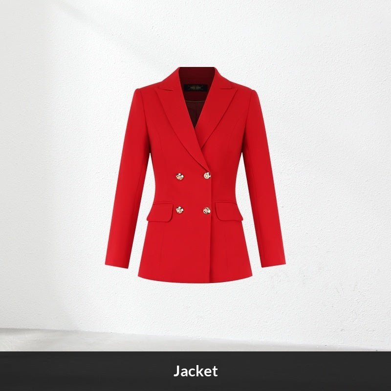 Professional Suit Set Womens Red Fashionable | Luxury Home Accessories | Heulog Glow