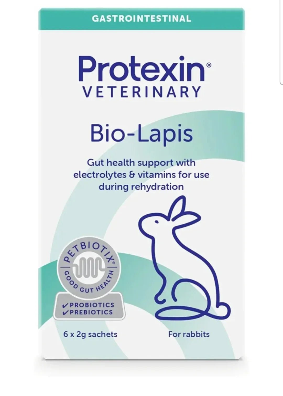 Protexin Veterinary Bio-Lapis for Rabbits, Probiotic and Prebiotic Powder With Electrolytes & Vitamins, Dandelion Flavour, 6 x 2g Sachets | Luxury Home Accessories | Heulog Glow