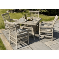 Provence Collection Outdoor 4 Seater Dining Set | Luxury Home Accessories | Heulog Glow