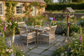 Provence Dining Set Wine Wildflowers Bird Table