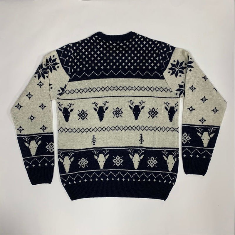Pullover Crewneck Jacquard Christmas Sweater | Luxury Home Accessories | Heulog Glow
