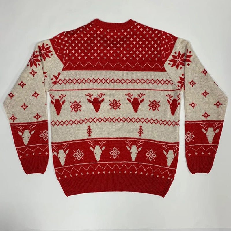 Pullover Crewneck Jacquard Christmas Sweater | Luxury Home Accessories | Heulog Glow