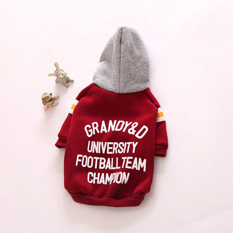Pullover Letter Hooded Jacket Dog Clothes | Luxury Home Accessories | Heulog Glow