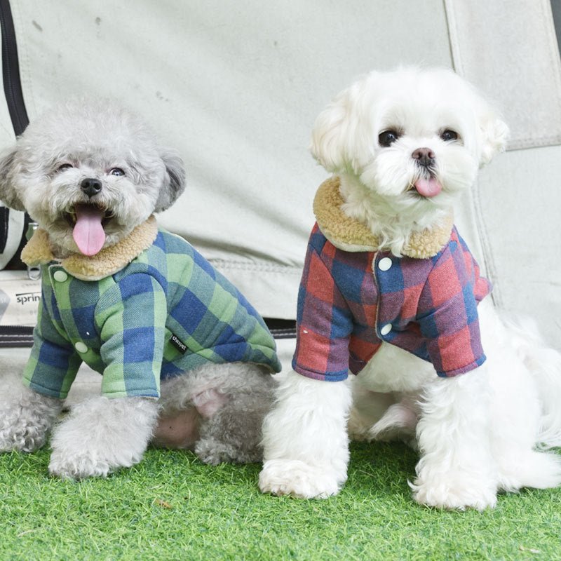 Puppy Dog Clothes Lamb Fur Collar Cotton Coat | Luxury Home Accessories | Heulog Glow