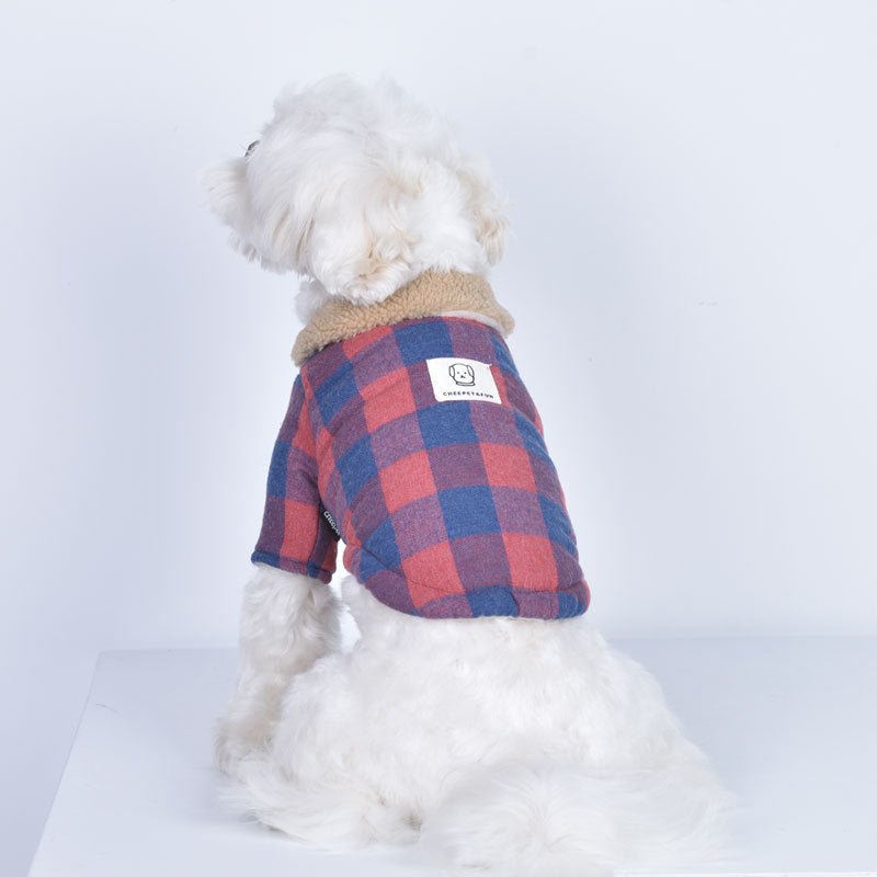 Puppy Dog Clothes Lamb Fur Collar Cotton Coat | Luxury Home Accessories | Heulog Glow