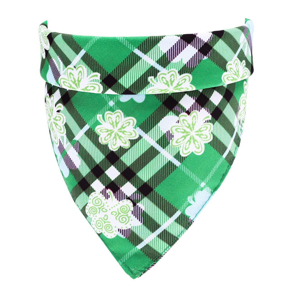 Pure cotton green pet scarf | Luxury Home Accessories | Heulog Glow