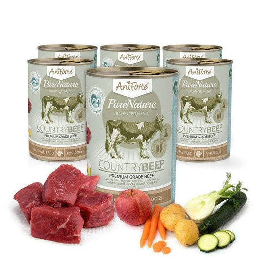 PureNature Country Beef - Wet food for dogs - 6 x 800 g | Luxury Home Accessories | Heulog Glow