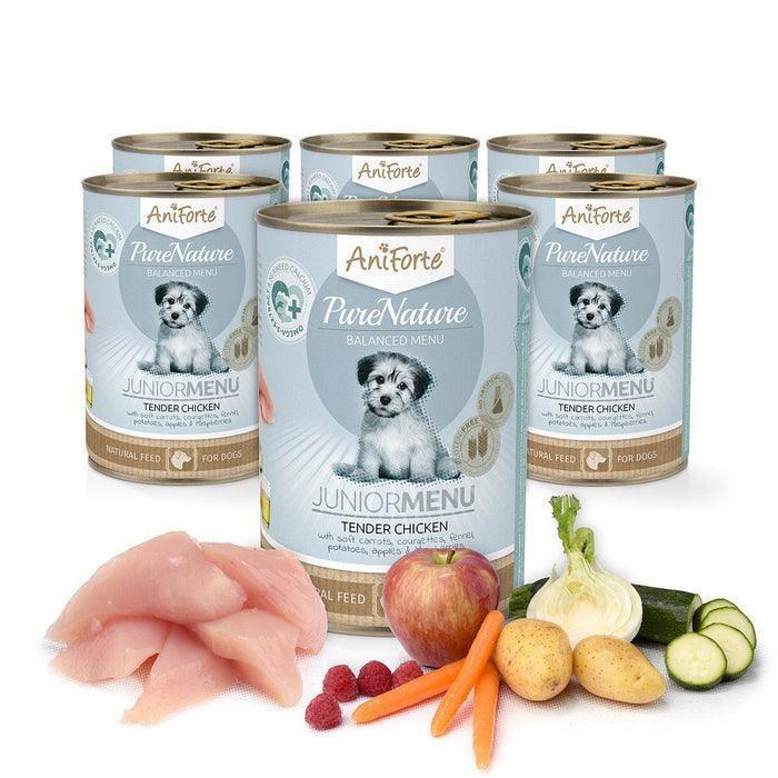 PureNature Tender Chicken - Junior Menu for Puppies - 6 x 400g | Luxury Home Accessories | Heulog Glow