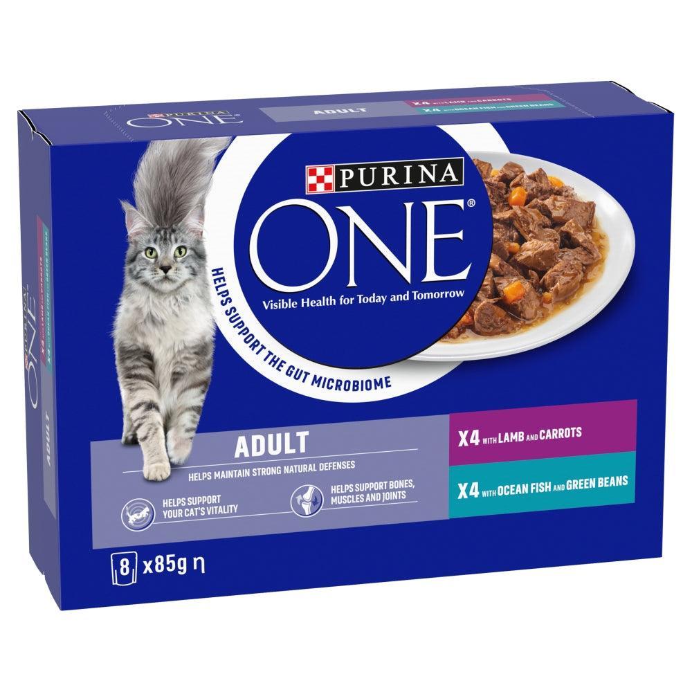 Purina One Adult Cat Fsh/Lmb Pch 5x8x85g | Luxury Home Accessories | Heulog Glow