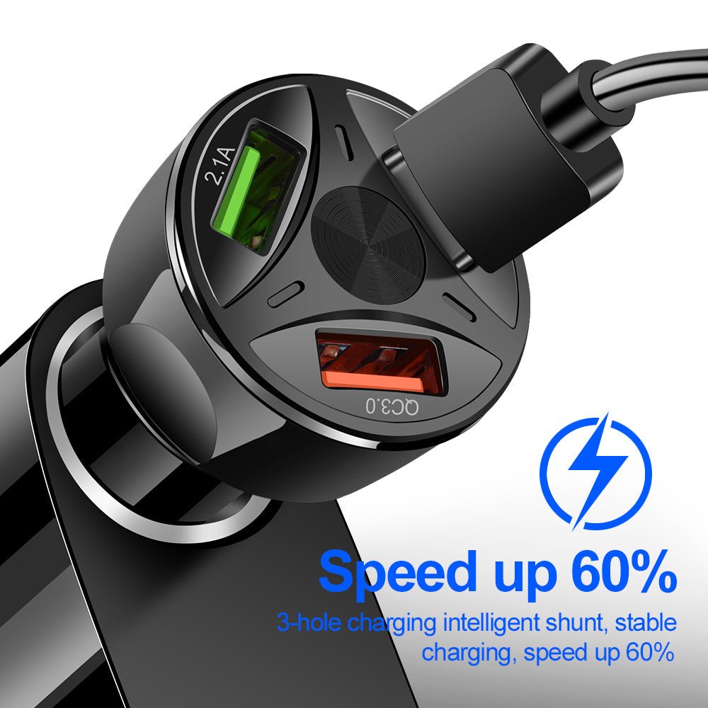 QC3.0USB car fast charger | Luxury Home Accessories | Heulog Glow
