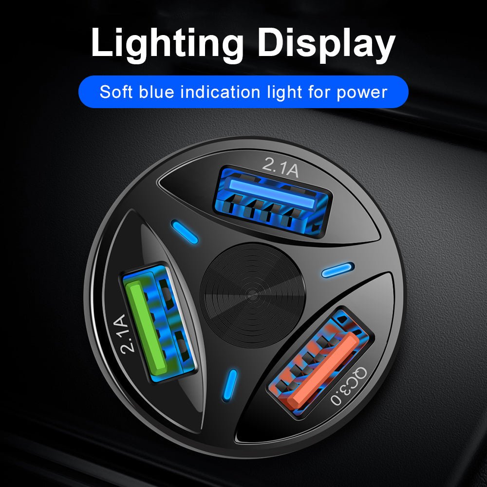 QC3.0USB car fast charger | Luxury Home Accessories | Heulog Glow