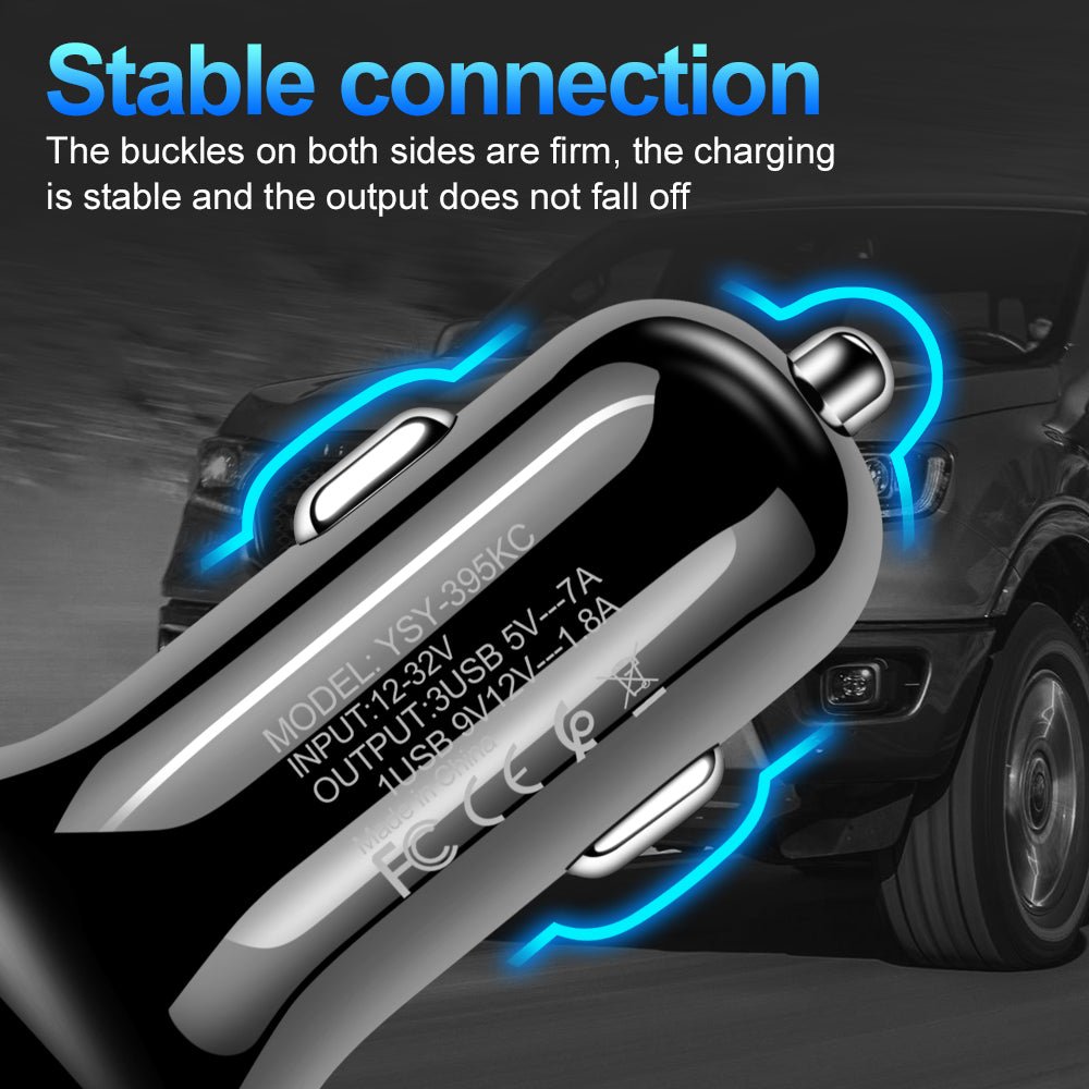 QC3.0USB car fast charger | Luxury Home Accessories | Heulog Glow