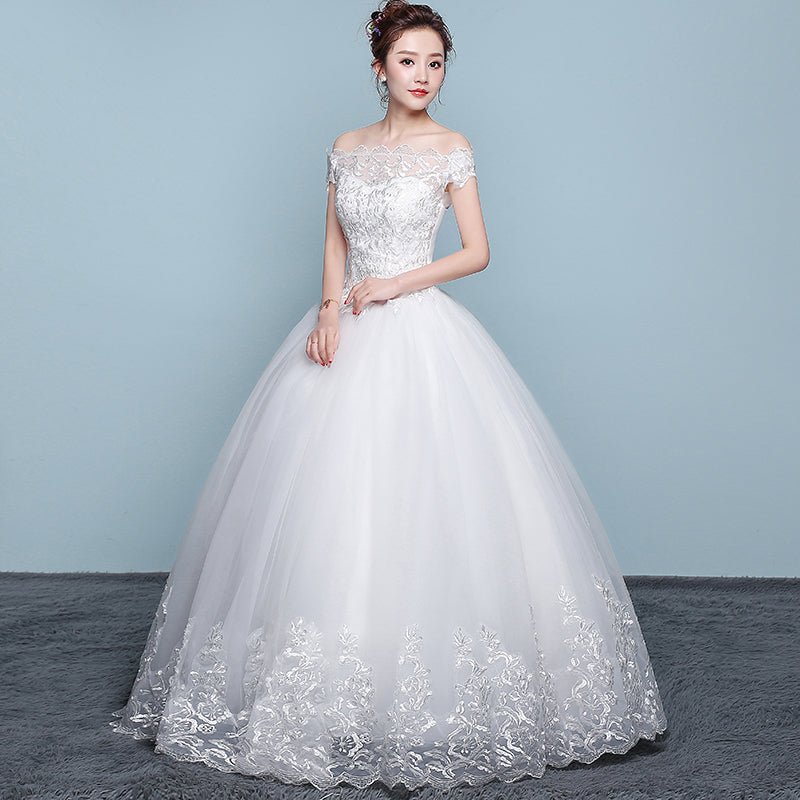Qidi wedding dress shoulder wedding dress | Luxury Home Accessories | Heulog Glow