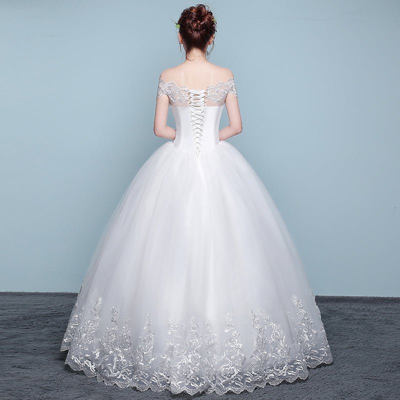 Qidi wedding dress shoulder wedding dress | Luxury Home Accessories | Heulog Glow