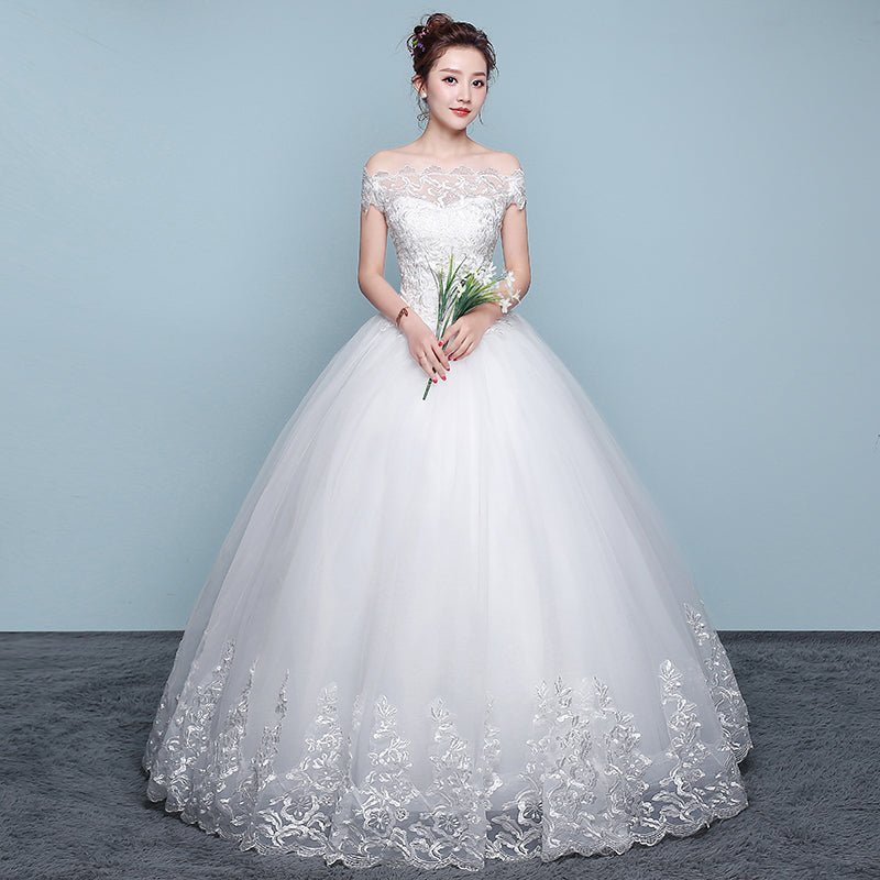 Qidi wedding dress shoulder wedding dress | Luxury Home Accessories | Heulog Glow