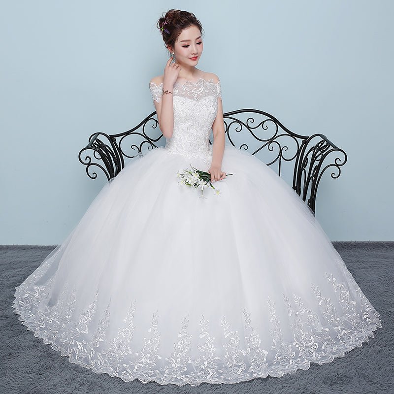 Qidi wedding dress shoulder wedding dress | Luxury Home Accessories | Heulog Glow