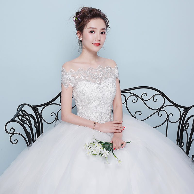 Qidi wedding dress shoulder wedding dress | Luxury Home Accessories | Heulog Glow