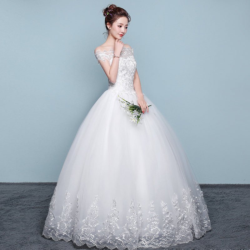 Qidi wedding dress shoulder wedding dress | Luxury Home Accessories | Heulog Glow