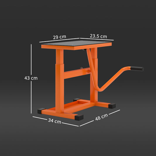 DURHAND Steel Motorbike Jack Lift, 27.5 / 39.5 H cm - Orange