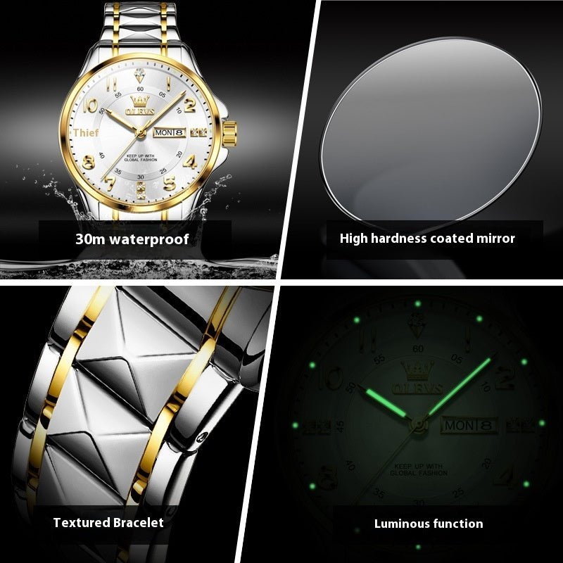 Quartz Simple Casual Couple's Watch Waterproof | Luxury Home Accessories | Heulog Glow