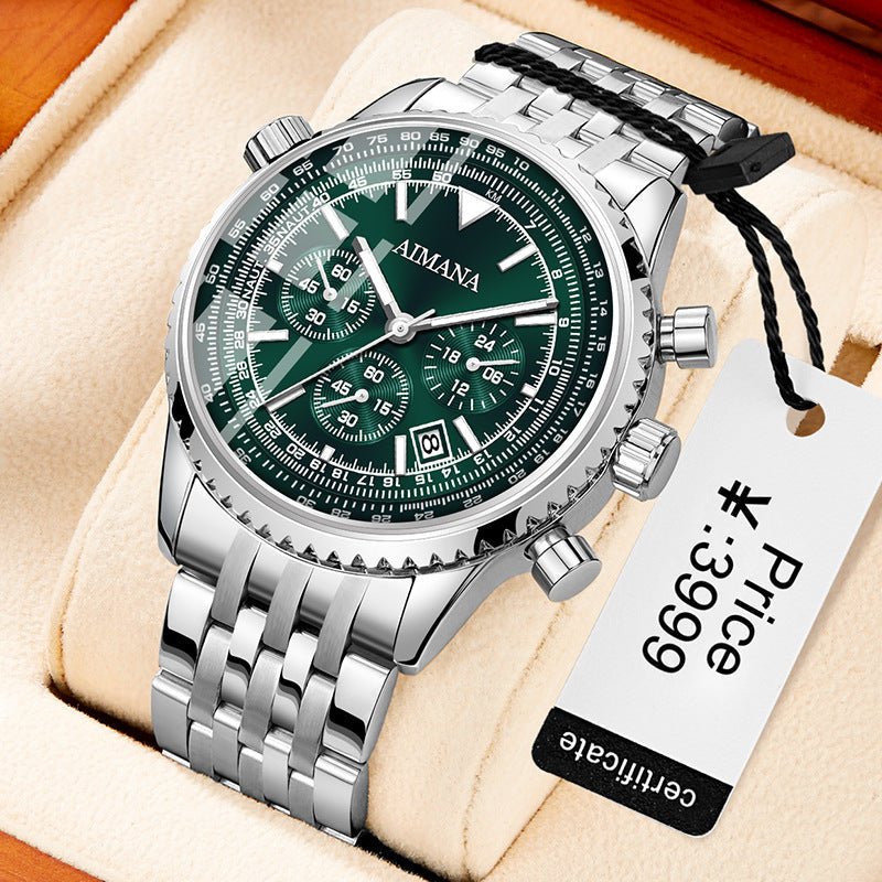 Quartz Three Eyes And Six Needles Men's Watch | Luxury Home Accessories | Heulog Glow