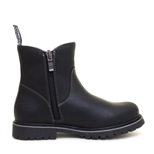 Quebec Waterproof Zip Up Ankle Boots - Black | Luxury Home Accessories | Heulog Glow