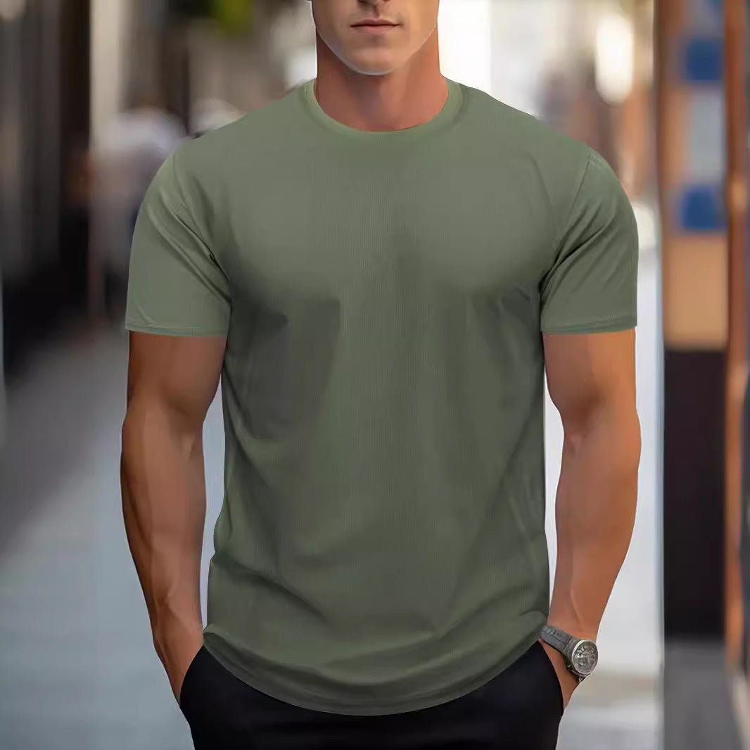 Quick-drying Breathable Sports Round Neck Short Sleeve | Luxury Home Accessories | Heulog Glow