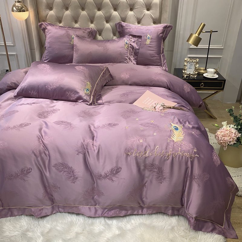 Quilt Cover Cotton Bed Pure Cotton Bed Sheet Four-piece Suit | Luxury Home Accessories | Heulog Glow