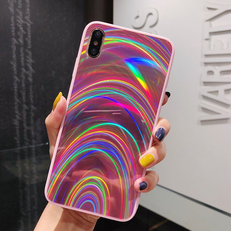Rainbow Mirror Soft Case Phone Case | Luxury Home Accessories | Heulog Glow