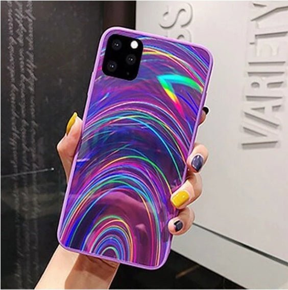 Rainbow Mirror Soft Case Phone Case | Luxury Home Accessories | Heulog Glow