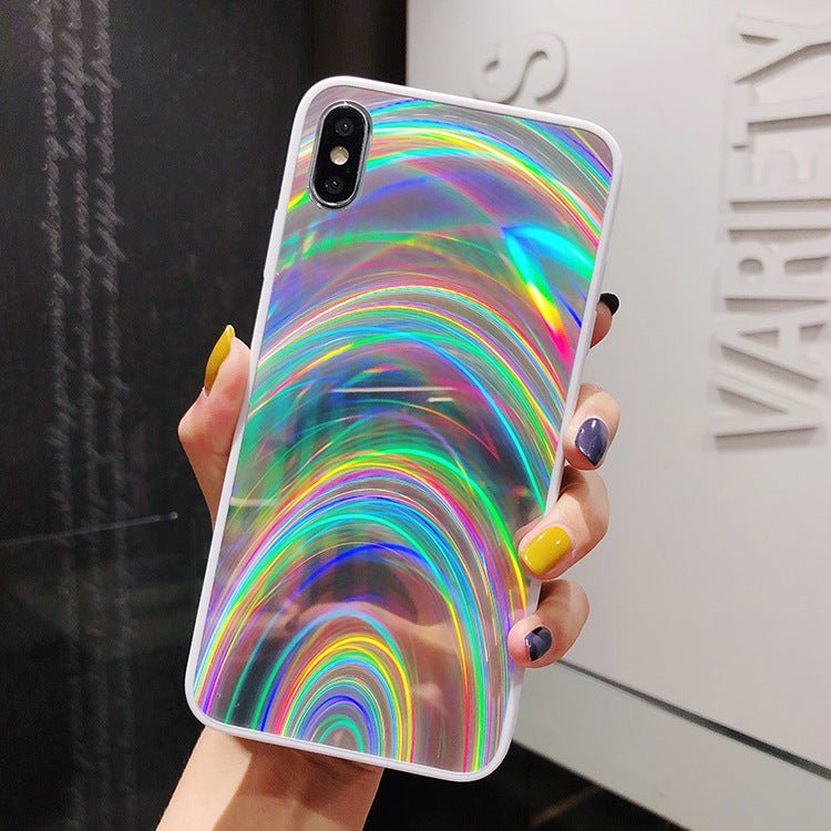 Rainbow Mirror Soft Case Phone Case | Luxury Home Accessories | Heulog Glow