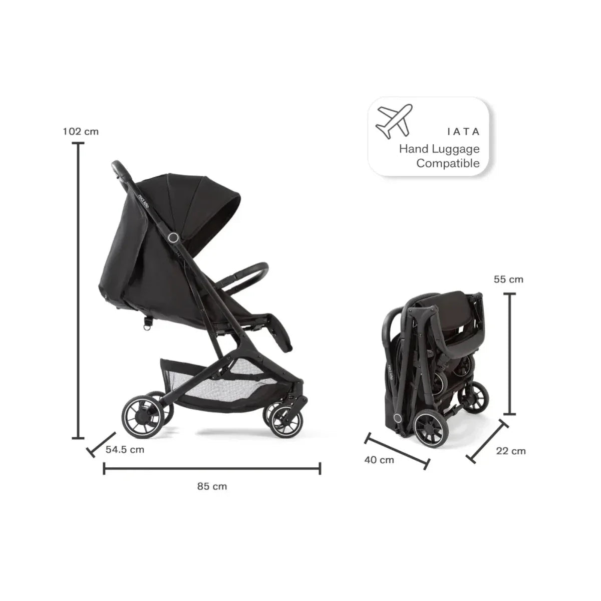 Red Kite Push Me Explor Stroller - Black | Luxury Home Accessories | Heulog Glow