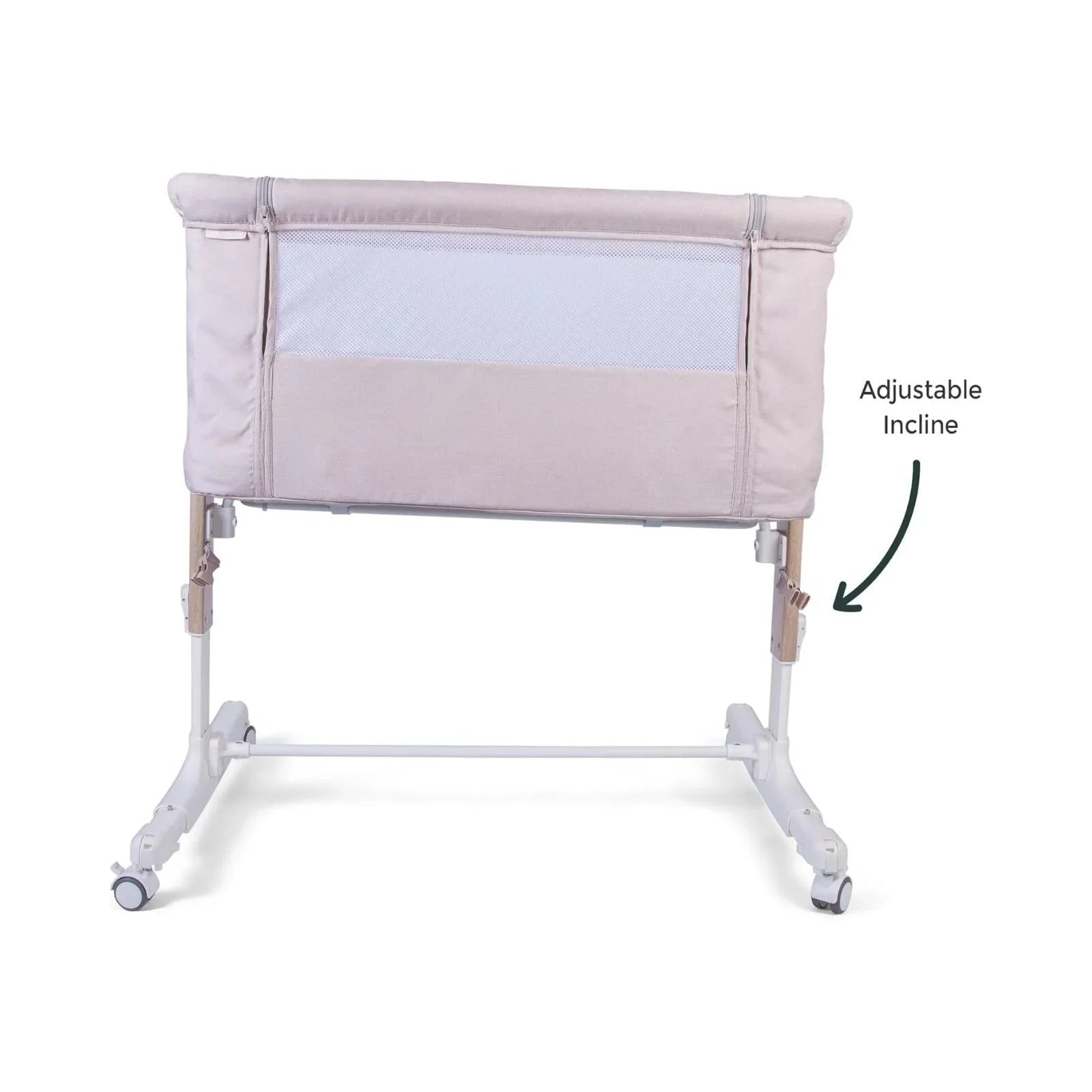 Red Kite Rockabye Bedside Crib - Oatmeal | Luxury Home Accessories | Heulog Glow
