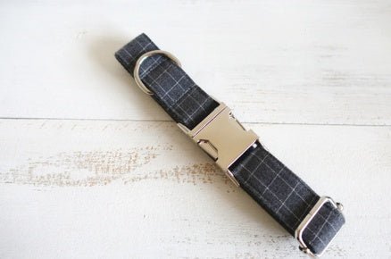 Red Plaid Polyester Pet Collar Set | Luxury Home Accessories | Heulog Glow