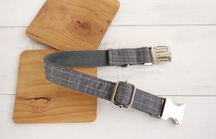 Red Plaid Polyester Pet Collar Set | Luxury Home Accessories | Heulog Glow