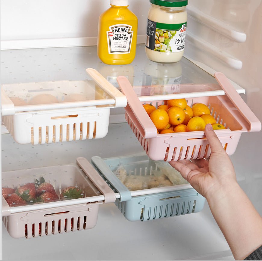 Refrigerator Storage Basket Stretchable Multifunction Kitchen Refrigerator Storage Box | Luxury Home Accessories | Heulog Glow