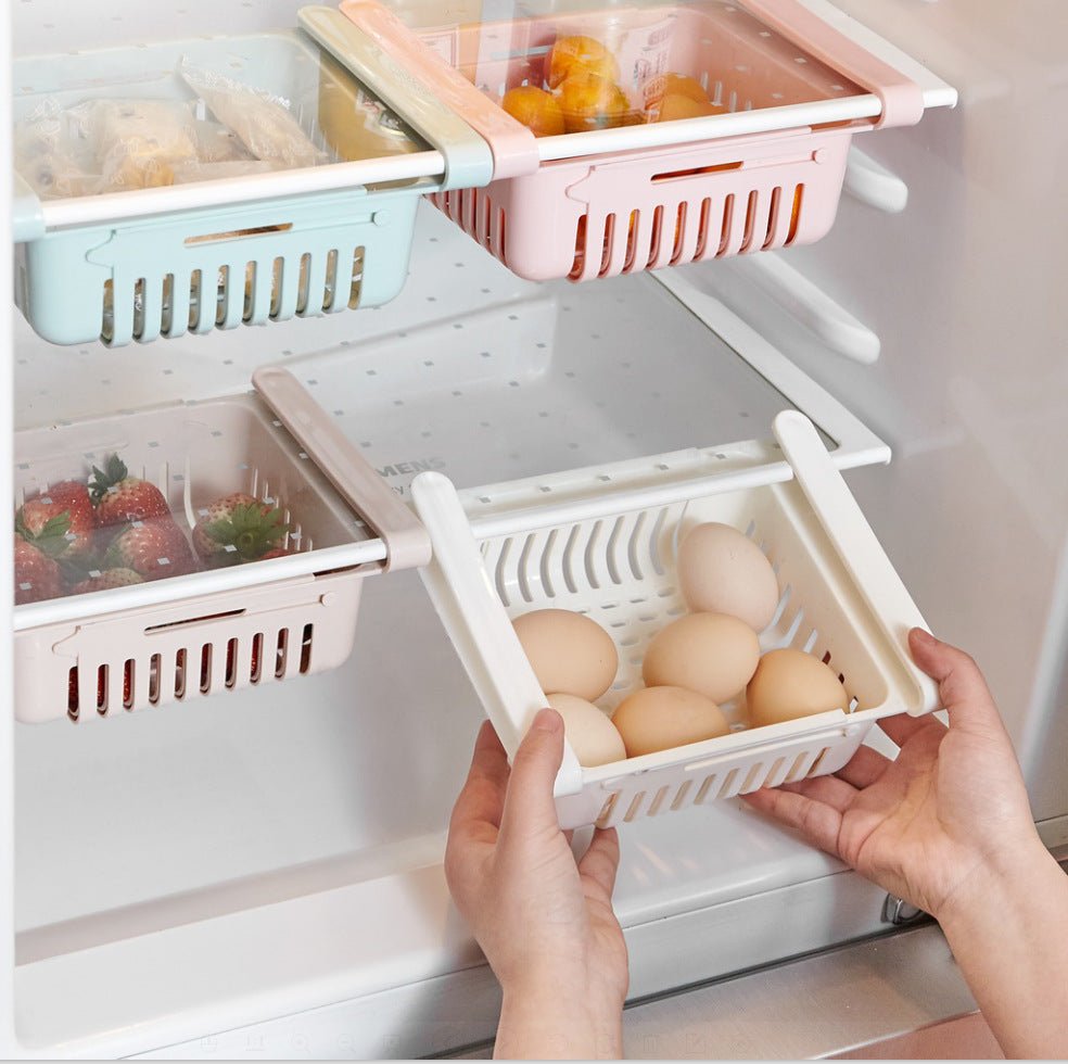 Refrigerator Storage Basket Stretchable Multifunction Kitchen Refrigerator Storage Box | Luxury Home Accessories | Heulog Glow