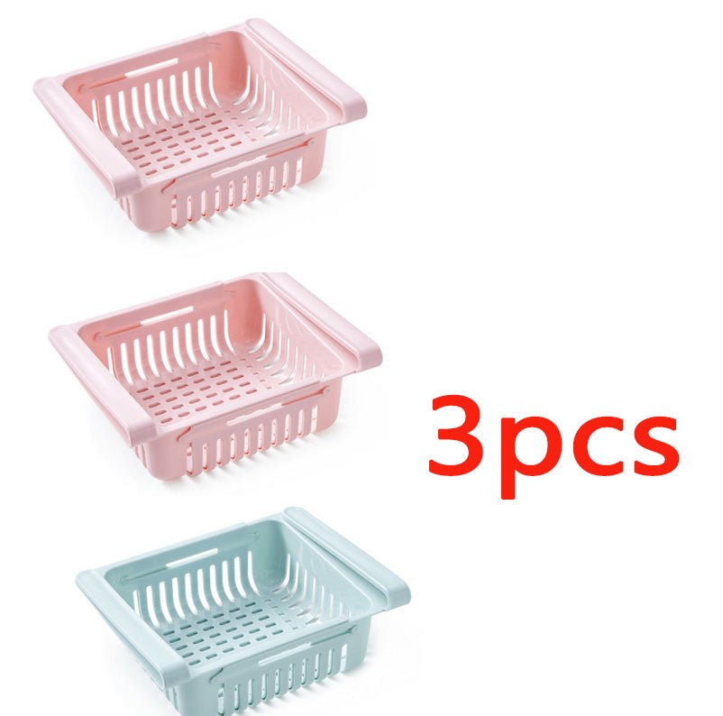 Refrigerator Storage Basket Stretchable Multifunction Kitchen Refrigerator Storage Box | Luxury Home Accessories | Heulog Glow