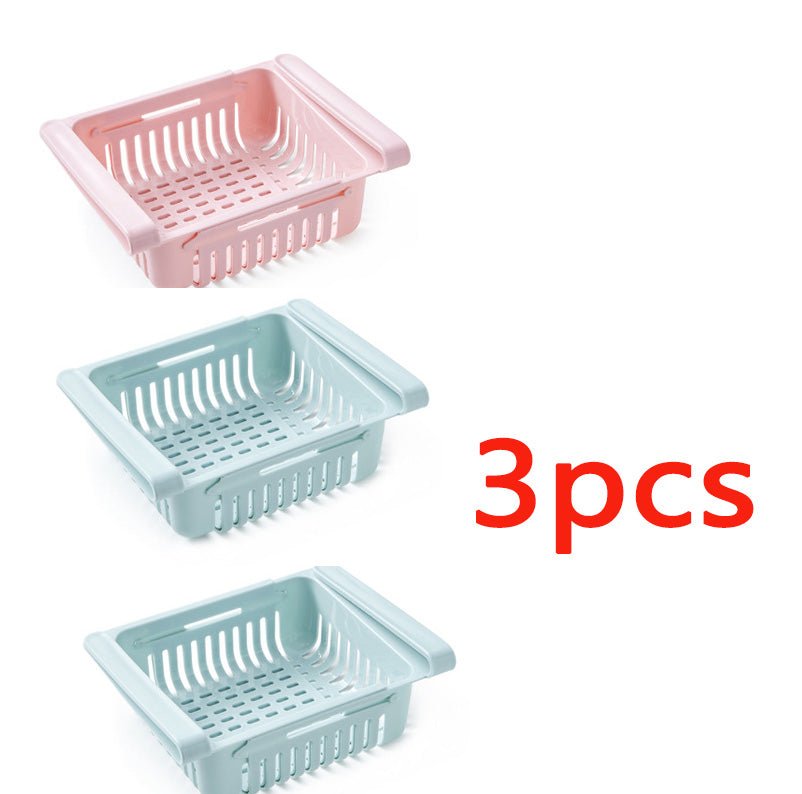 Refrigerator Storage Basket Stretchable Multifunction Kitchen Refrigerator Storage Box | Luxury Home Accessories | Heulog Glow