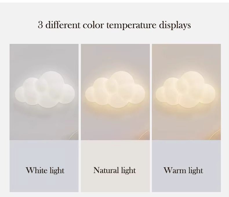Remote Control Cloud Wall Lamp LED Adjustable Light Temperature | Luxury Home Accessories | Heulog Glow