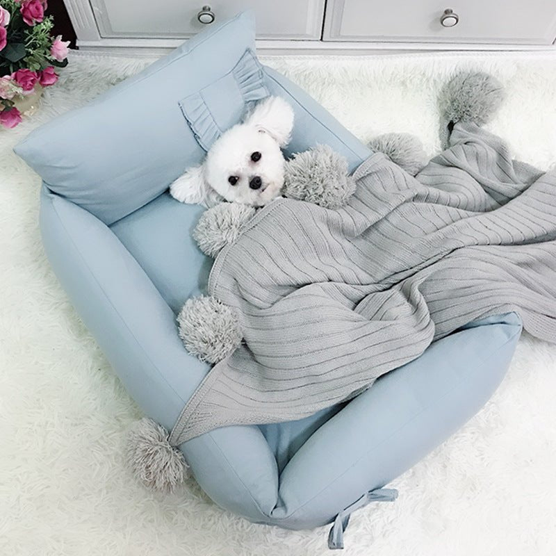 Removable And Washable Four-season Soft Dog And Cat Animal Nest | Luxury Home Accessories | Heulog Glow